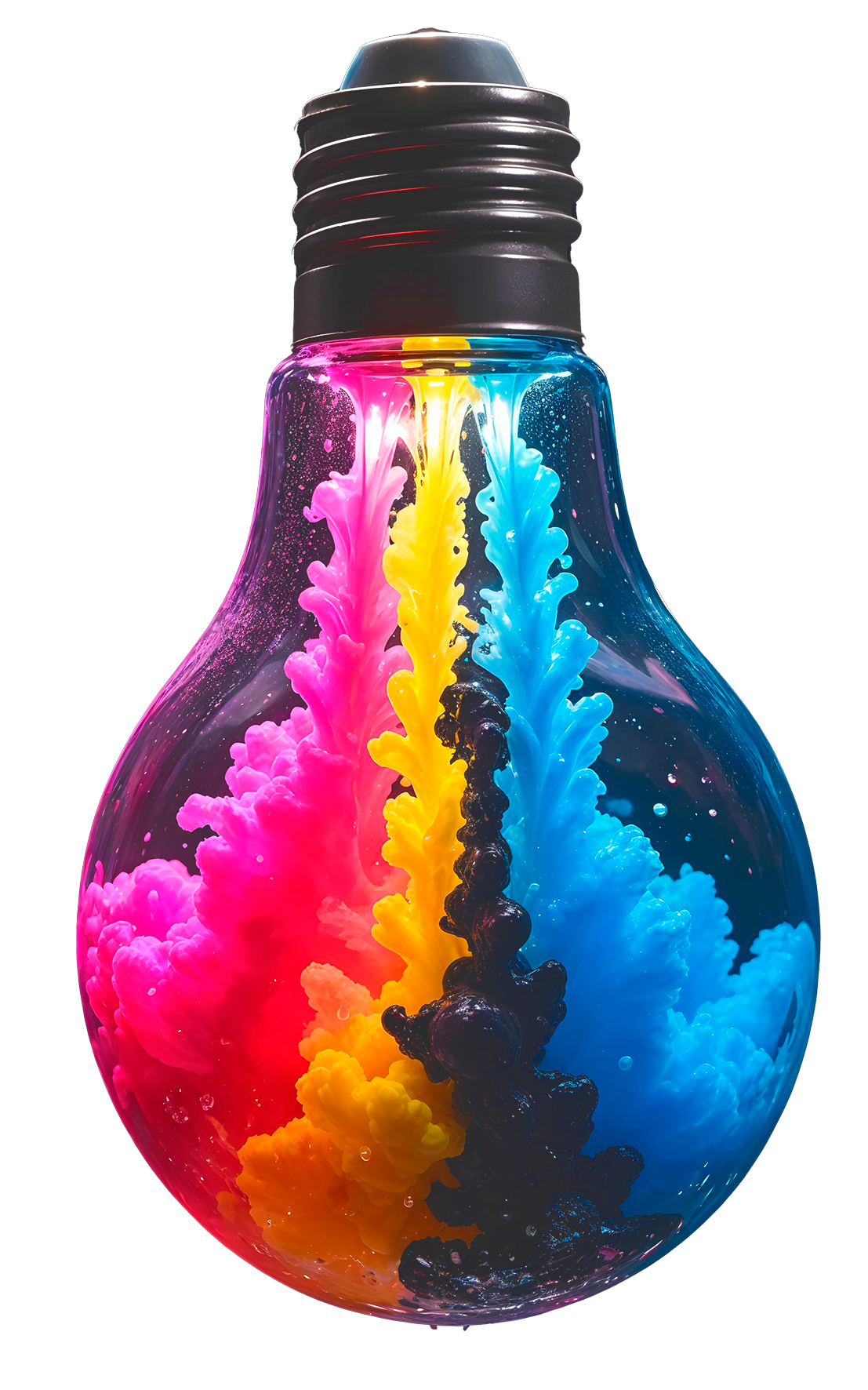 Bombilla multicolor